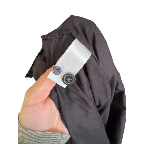 Everlane The Silky Cotton Lantern Top in Black Size 10 - Picture 7 of 8